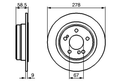 0986478565 BOSCH Тормозной диск