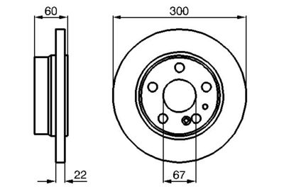 0986478566 BOSCH Тормозной диск