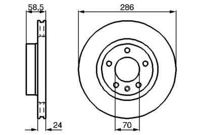 0986478594 BOSCH Тормозной диск