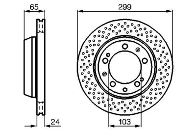 0986478595 BOSCH Тормозной диск