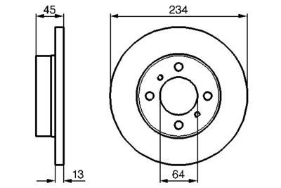 0986478636 BOSCH Тормозной диск