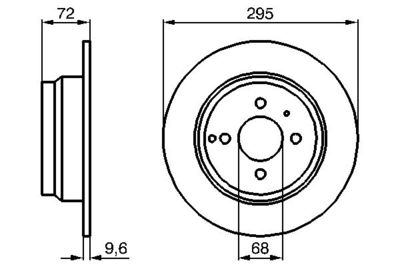 0986478640 BOSCH Тормозной диск