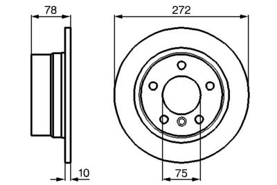 0986478641 BOSCH Тормозной диск