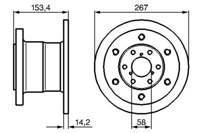 0986478647 BOSCH Тормозной диск