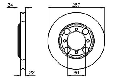 0986478675 BOSCH Тормозной диск