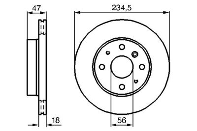 0986478684 BOSCH Тормозной диск