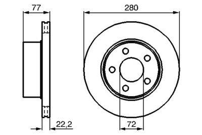 0986478694 BOSCH Тормозной диск