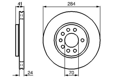 0986478717 BOSCH Тормозной диск