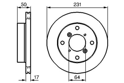 0986478721 BOSCH Тормозной диск