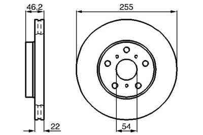 0986478725 BOSCH Тормозной диск