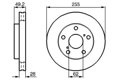 0986478726 BOSCH Тормозной диск