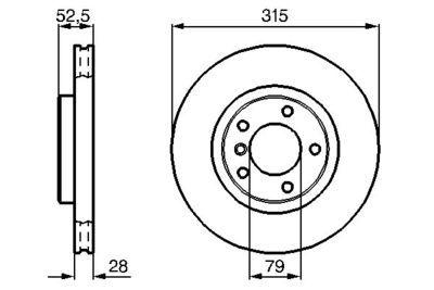 0986478748 BOSCH Тормозной диск