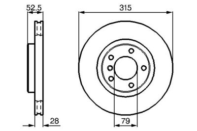 0986478762 BOSCH Тормозной диск