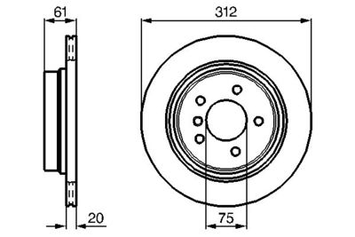 0986478768 BOSCH Тормозной диск