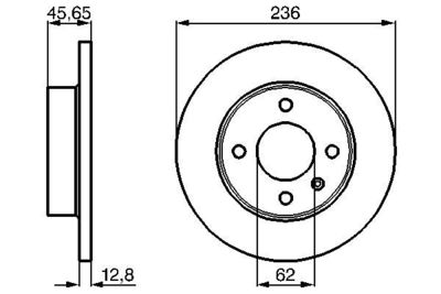 0986478776 BOSCH Тормозной диск