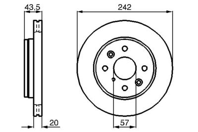 0986478781 BOSCH Тормозной диск