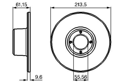 0986478811 BOSCH Тормозной диск