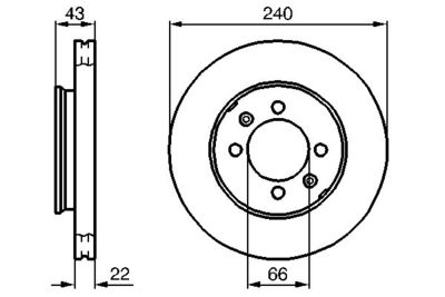 0986478813 BOSCH Тормозной диск