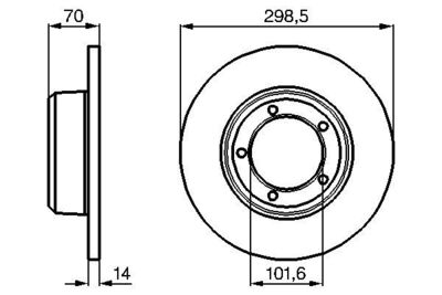 0986478827 BOSCH Тормозной диск