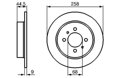 0986478836 BOSCH Тормозной диск