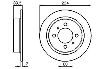 0986478865 BOSCH Тормозной диск