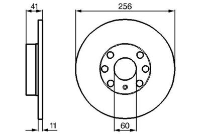 0986478880 BOSCH Тормозной диск