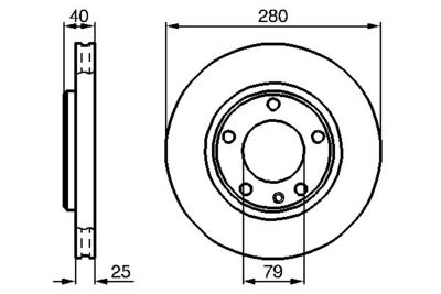 0986478890 BOSCH Тормозной диск