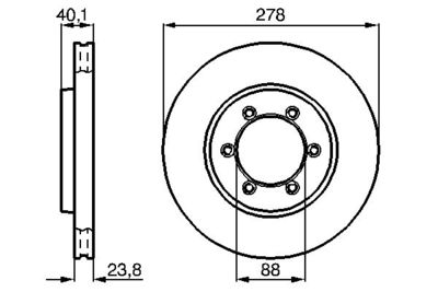 0986478967 BOSCH Тормозной диск