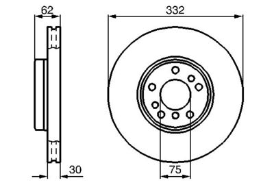 0986478973 BOSCH Тормозной диск