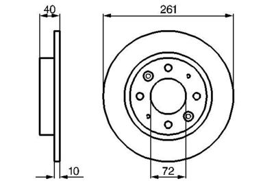 0986479018 BOSCH Тормозной диск