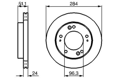 0986479020 BOSCH Тормозной диск