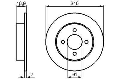 0986479104 BOSCH Тормозной диск