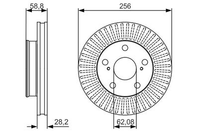 0986479152 BOSCH Тормозной диск