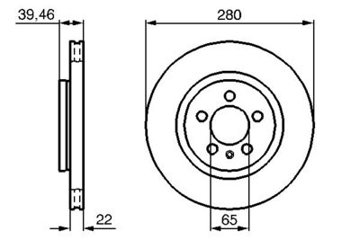 0986479156 BOSCH Тормозной диск