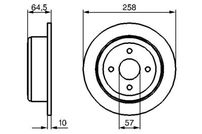 0986479220 BOSCH Тормозной диск