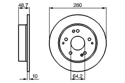 0986479225 BOSCH Тормозной диск