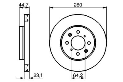 0986479226 BOSCH Тормозной диск