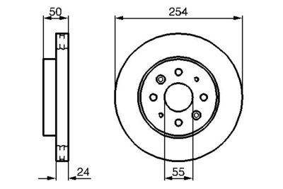 0986479231 BOSCH Тормозной диск