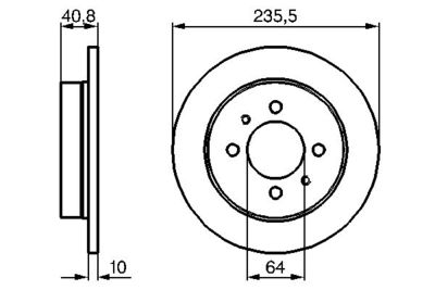 0986479237 BOSCH Тормозной диск