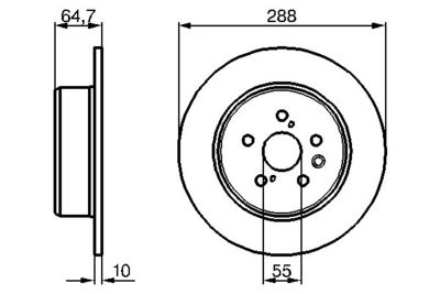 0986479243 BOSCH Тормозной диск