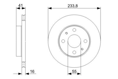 0986479352 BOSCH Тормозной диск