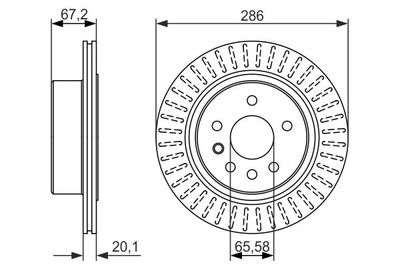 0986479394 BOSCH Тормозной диск