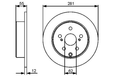 0986479419 BOSCH Тормозной диск