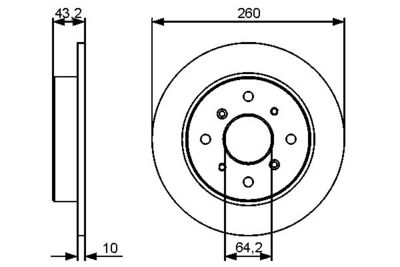 0986479447 BOSCH Тормозной диск