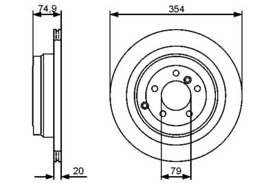 0986479479 BOSCH Тормозной диск