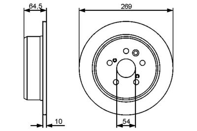 0986479483 BOSCH Тормозной диск