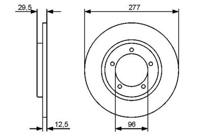 0986479487 BOSCH Тормозной диск