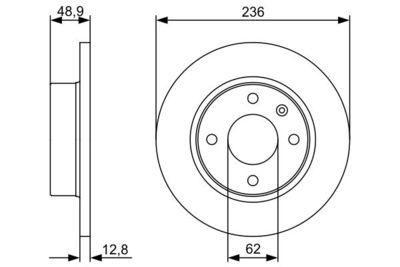 0986479491 BOSCH Тормозной диск