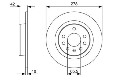 0986479515 BOSCH Тормозной диск