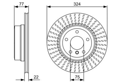 0986479569 BOSCH Тормозной диск